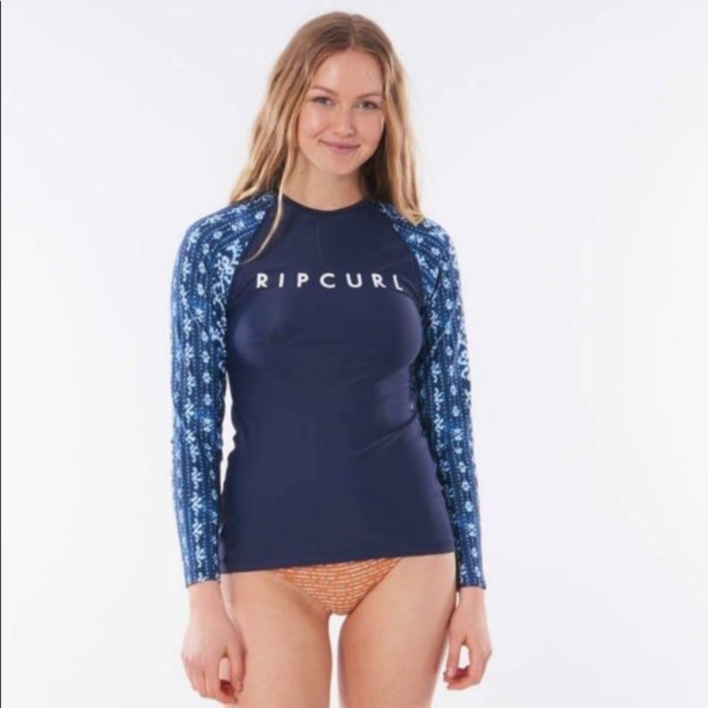 ☀️RIP CURL☀️ TROPIC SHACK RELAXED LONG SLEEVE RASH GUARD - Picture 6 of 11